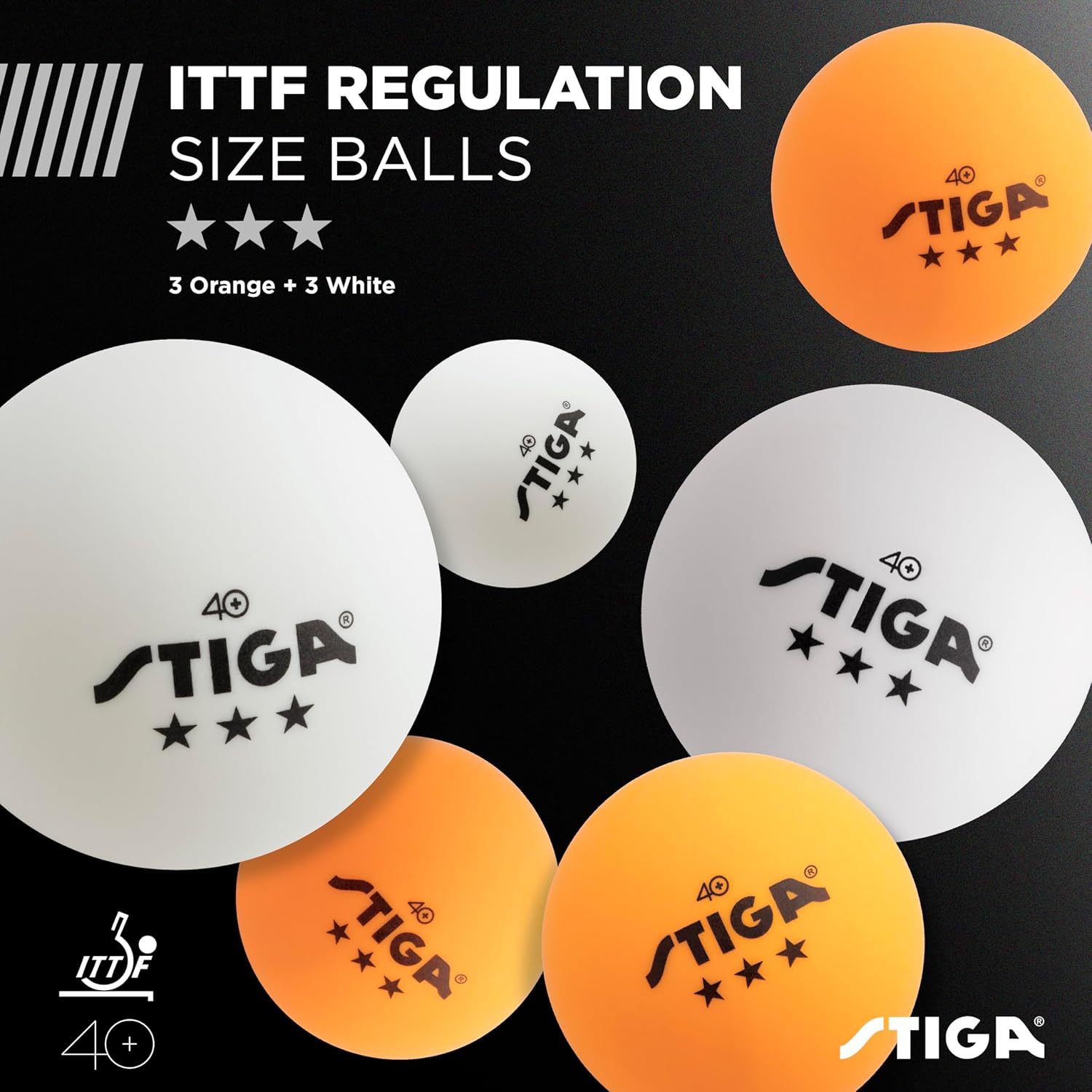 Professional Table Tennis Set for 2 or 4 Players – USATT Certified Rackets and 3-Star Balls – 5-Ply Blade with Flared Handle – Ideal for Skill Enhancement